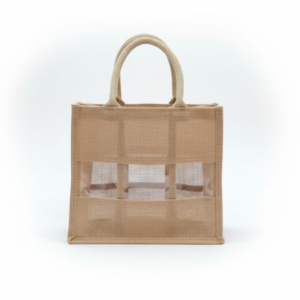 small jute bottle bag