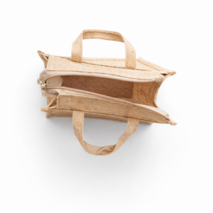 medium jute lunch bag